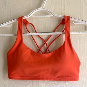 Lululemon Orange Free to Be Bra size 4